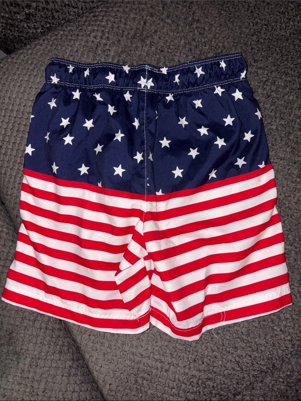 🎉4 for $20 Cat & Jack Boys’ Red, White & Blue Star Swim Shorts, Medium (8)